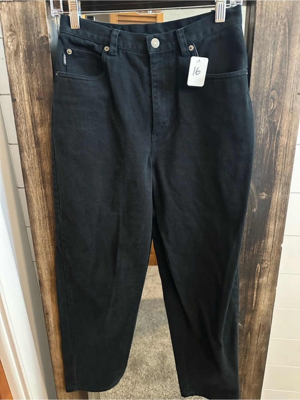Lauren Ralph Lauren Petite Black Straight Leg Jeans Women’s 8P Cotton Stretch